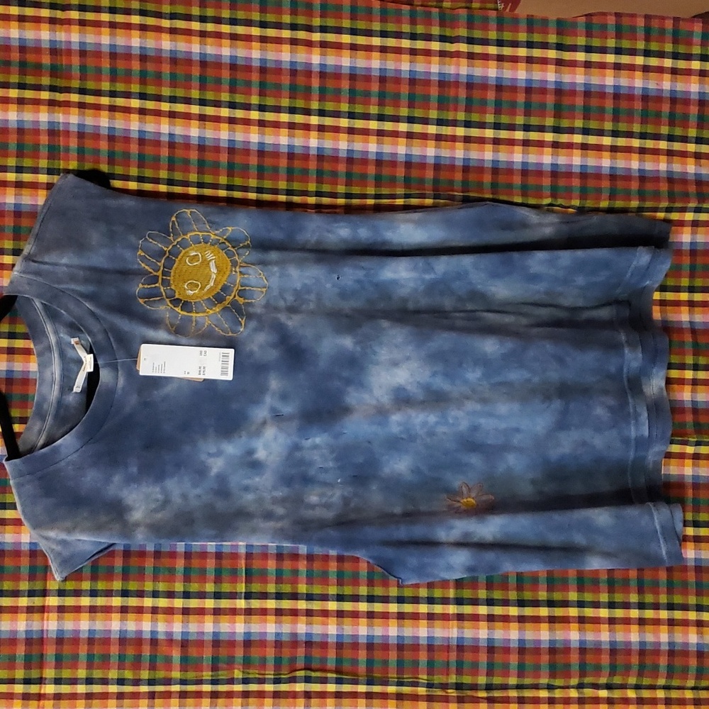 NWT Kimchi Blue Blue Tie Dyed Tank Sz M